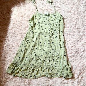 Floral Delicate Whimsical Indie Lightweight Cottage Core Fairy Summer Mini Dress
